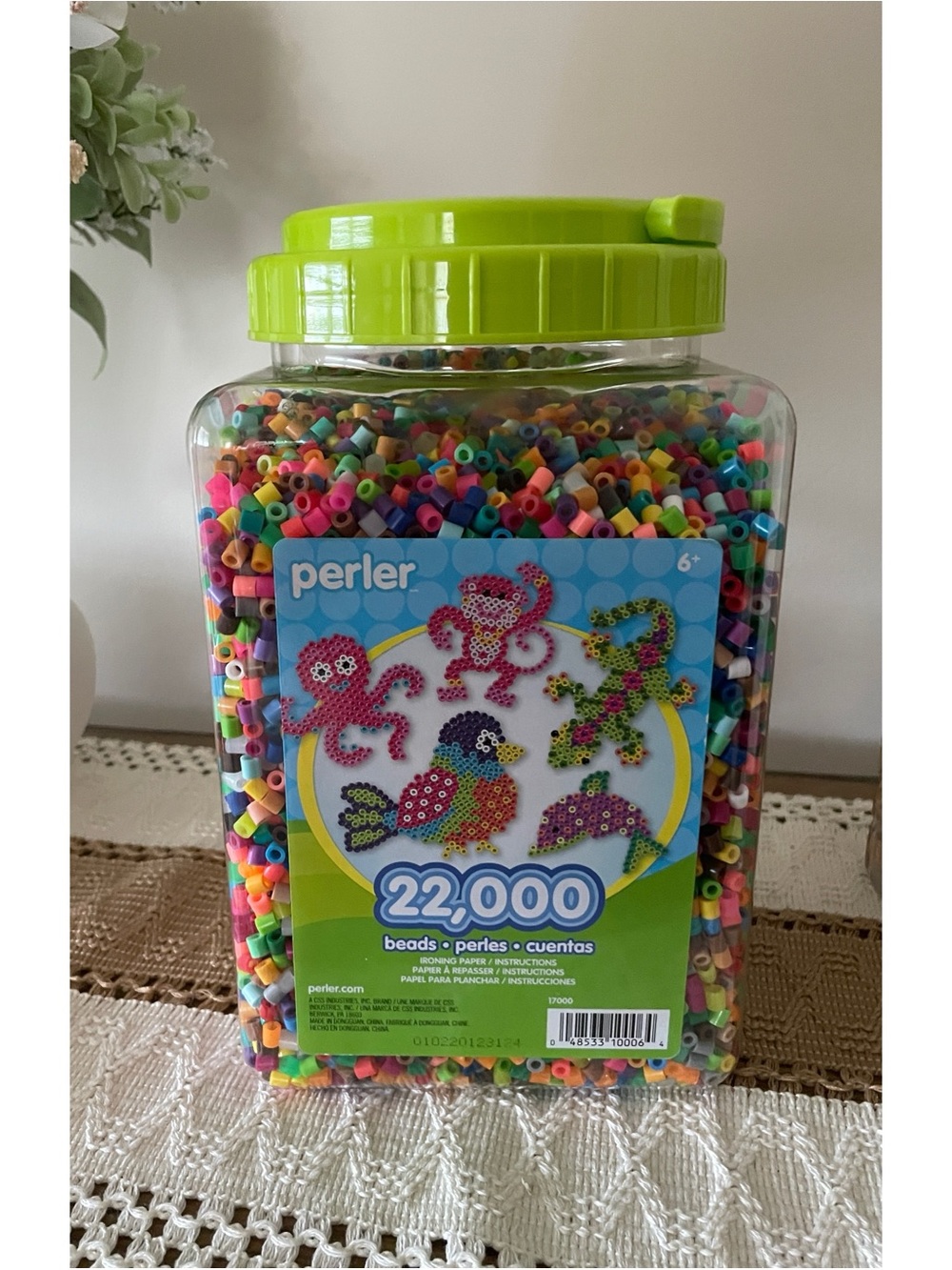Assorted Multicolor Fuse Beads for Kids - Crafting Bead Tub